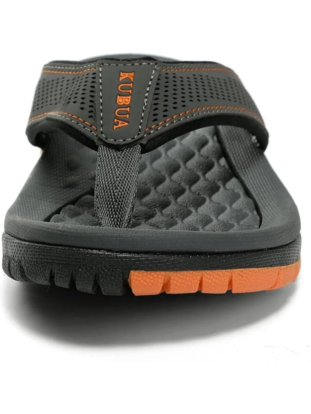 Men's Grey Beach Flip-Flops Water Casual Outdoor Athletic Thong Sandal Slipper